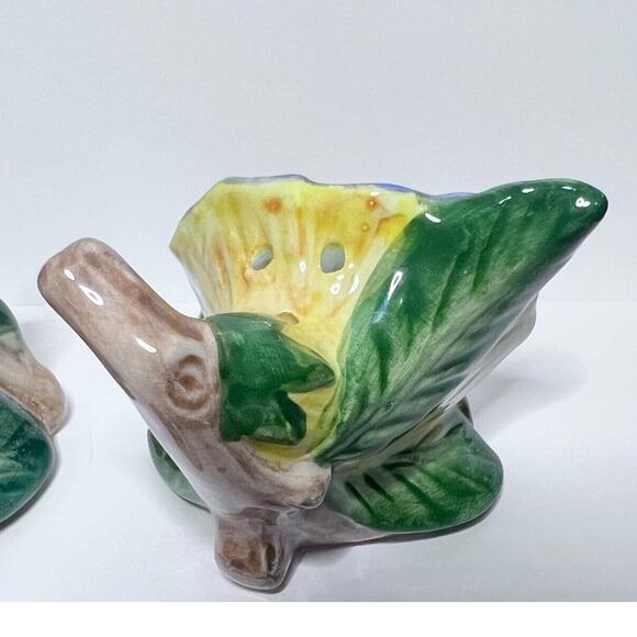 Portmeirion Botanic Garden Butterflies Salt & Pepper Shakers - Vintage Porcelain - Picture 4 of 9